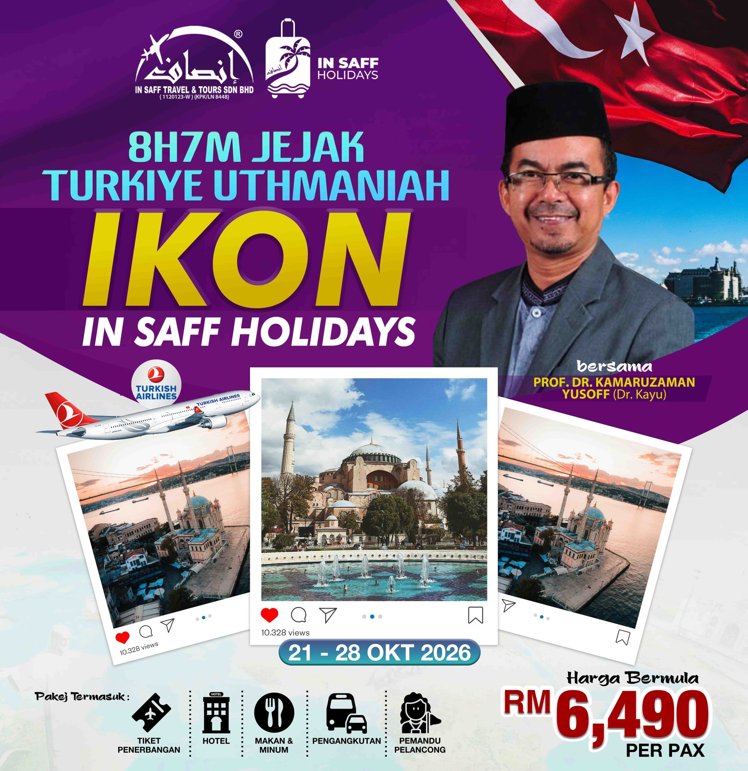 Jejak Turkiye Uthmaniah - 8 Hari 7 Malam