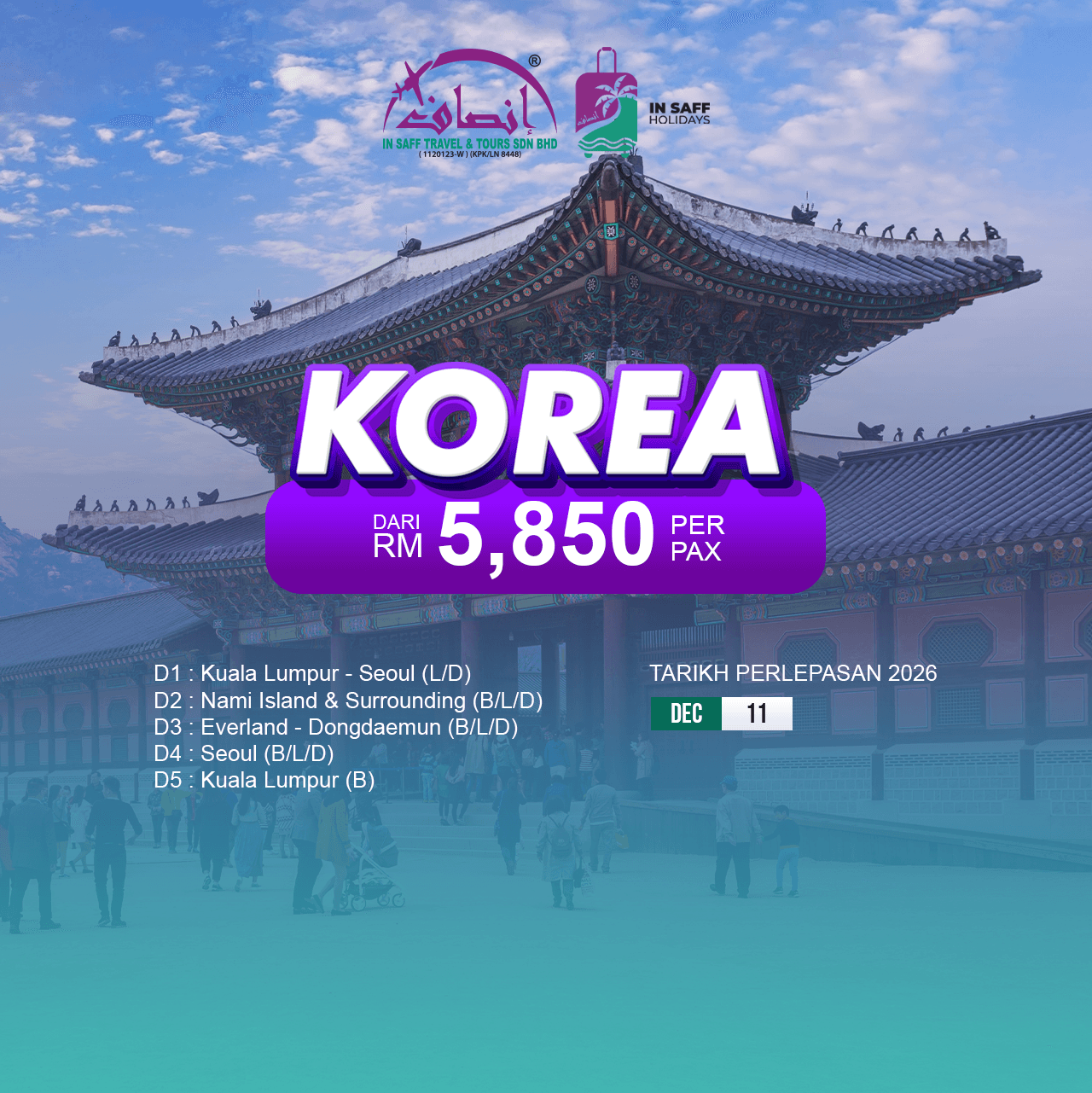 Korea 5 Hari 4 Malam