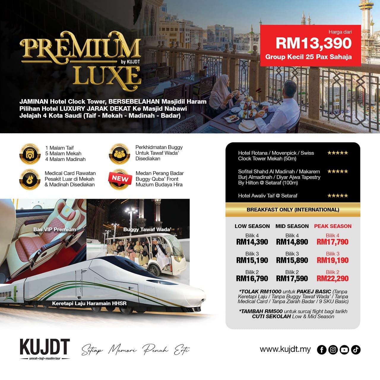 Premium Luxe by KUJDT – Umrah 4 Kota Saudi