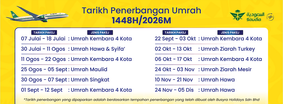 Umrah 4 Kota (Taif, Makkah, Madinah, Badar)