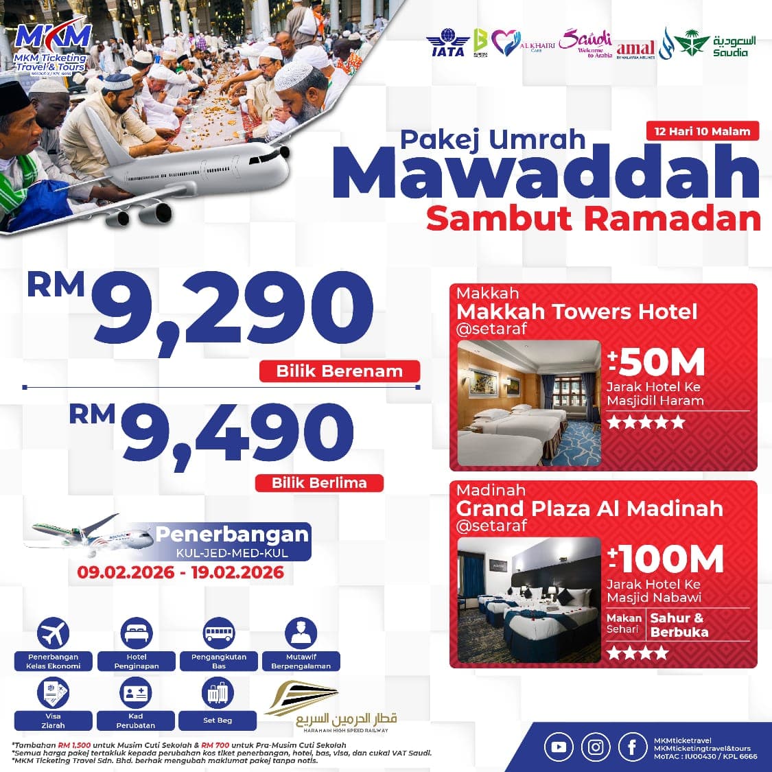 MAWADDAH SAMBUT RAMADAN 12H10M (9-19 Februari 2026)