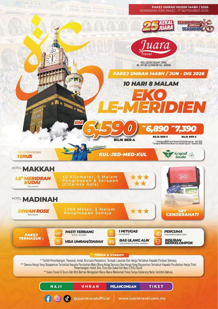 PAKEJ EKO LE MERIDIEN 10H8M (JUN-DIS) 2026